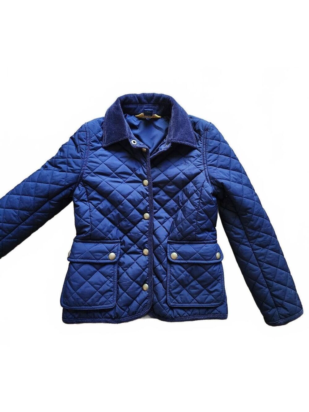 Size M - Polo Ralph Lauren Quilted & Corduroy Dark Navy Girl's Jacket